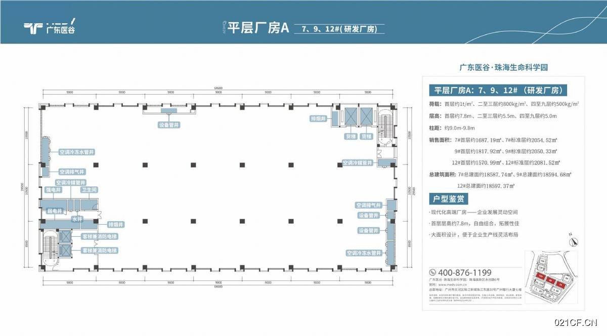 珠海香洲唐家湾高新区全新 99元/㎡层高5米厂房出租