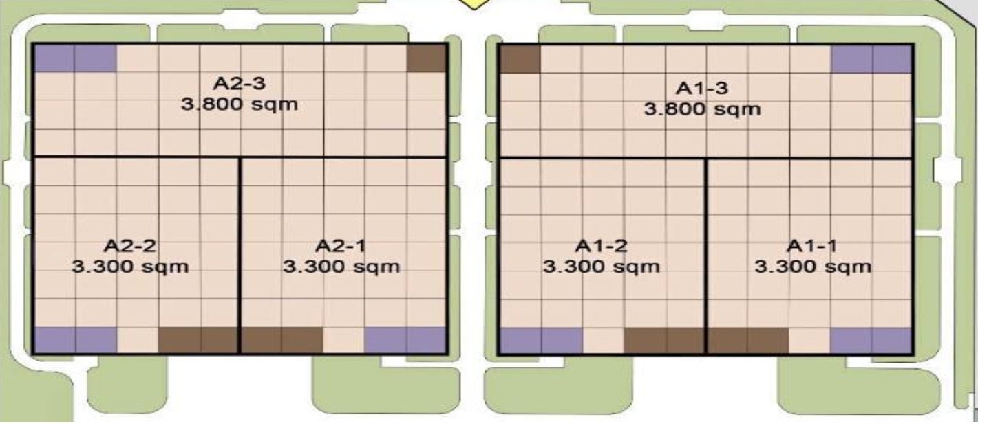 越南北宁VSIP2工业区厂房平面布局