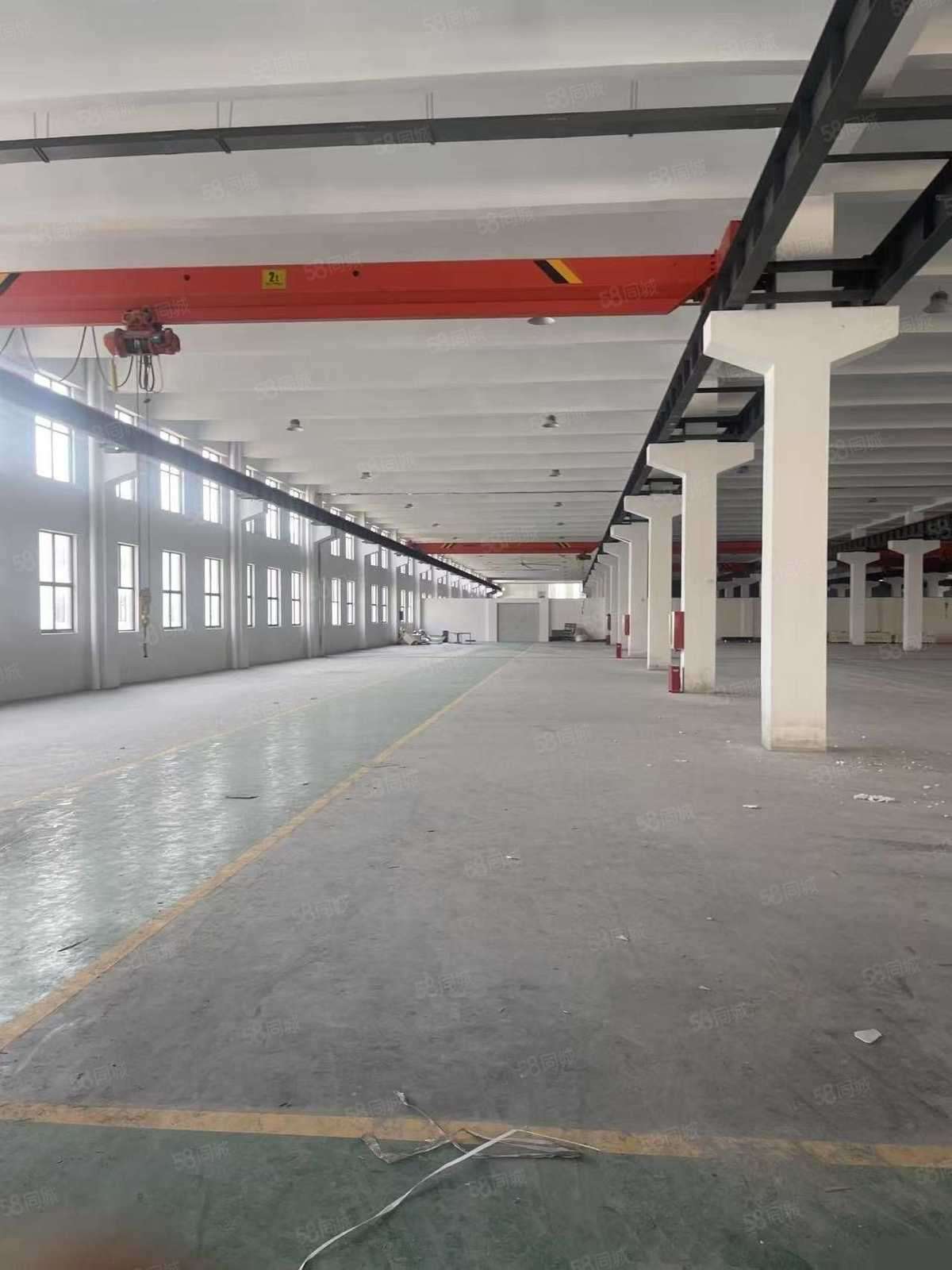 开发区湖州南浔开发区1楼带行车10000平厂房出租,首层10米层高