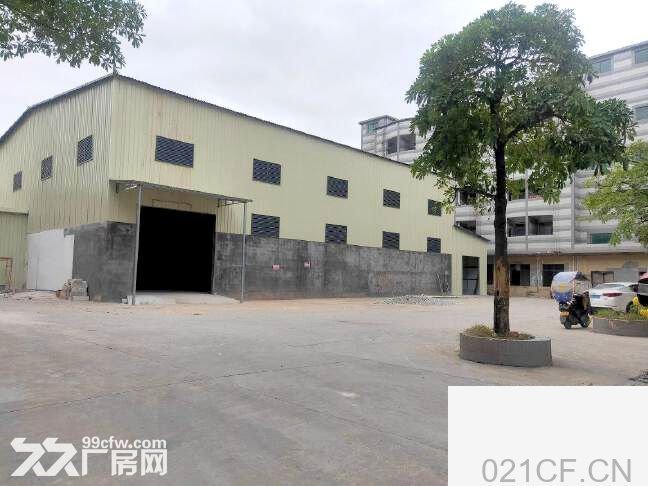 工业园广州 增城新塘独院钢构厂房1200平，空地大，滴水9米，可办环评-增城新塘厂房出租，首层10米