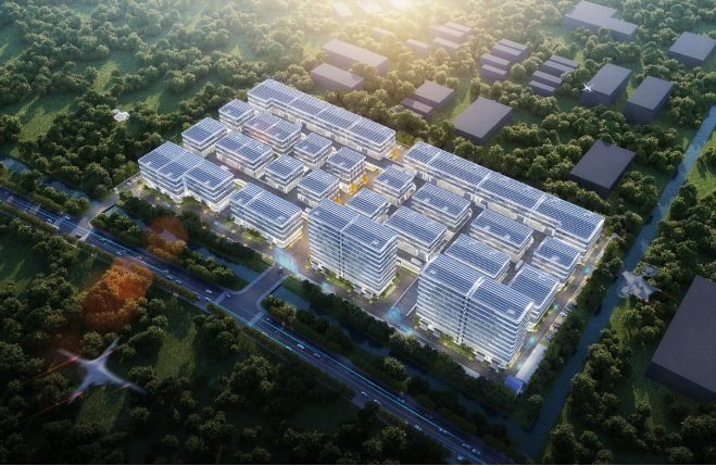 太湖云瓴智谷整体鸟瞰图